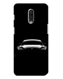 Чехол для OnePlus 6T с картинкой «Фары Tesla Night»