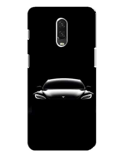 Чехол для OnePlus 6T с картинкой «Фары Tesla Night»