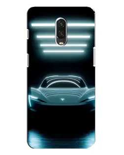 Чехол для OnePlus 6T с картинкой «Tesla в неоне»