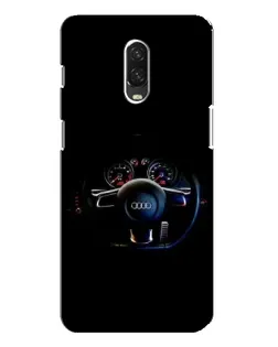 Чехол для OnePlus 6T с картинкой «Салон Audi — руль» Чехол для OnePlus 6T с картинкой «Салон Audi — руль»