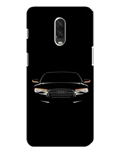 Чехол для OnePlus 6T с картинкой «Audi — ночной контур»