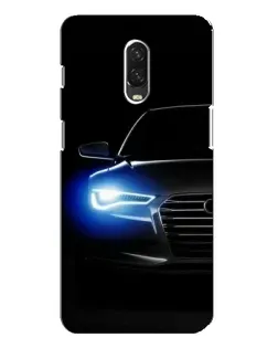 Чехол для OnePlus 6T с картинкой «Неоновый взгляд Audi»