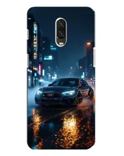 Чехол для OnePlus 6T с картинкой «Ночной город и Audi»