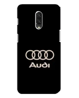 Чехол для OnePlus 6T с картинкой «Audi — золотой логотип»