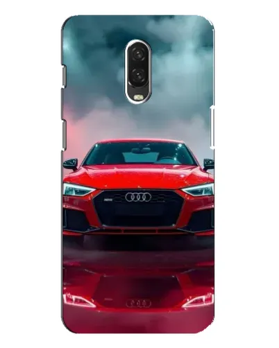 Чехол для OnePlus 6T с картинкой «Audi RS — красный стиль»