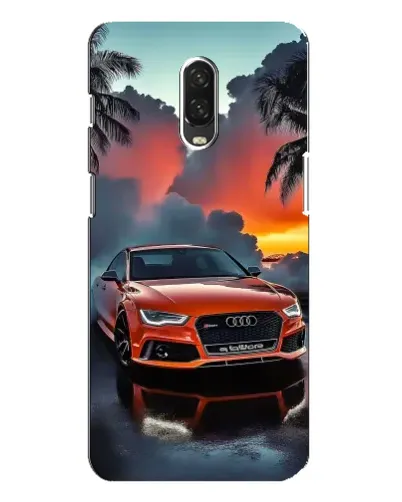 Чехол для OnePlus 6T с картинкой «Audi — закат»