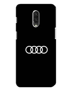 Чехол для OnePlus 6T с картинкой «Audi White Logo»