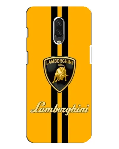 Чехол для OnePlus 6T с картинкой «Lamborghini Stripe желтый»