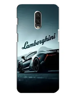 Чехол для OnePlus 6T с картинкой «Классическая надпись Lamborghini»