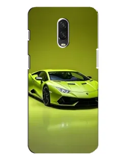 Чехол для OnePlus 6T с картинкой «Салатовый Lamborghini Huracan»
