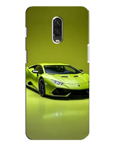 Чехол для OnePlus 6T с картинкой «Салатовый Lamborghini Huracan»