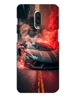 Чехол для OnePlus 6T с картинкой «Lamborghini красный дым»