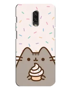 Чохол для OnePlus 6T з картинкою «Пушин з кексом»