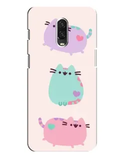Чохол для OnePlus 6T з картинкою «Pusheen тріо»