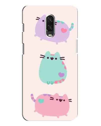 Чохол для OnePlus 6T з картинкою «Pusheen тріо» Чохол для OnePlus 6T з картинкою «Pusheen тріо»
