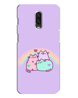 Чохол для OnePlus 6T з картинкою «Веселкові Пушини»