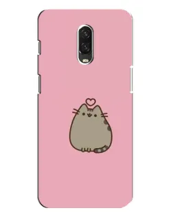 Чохол для OnePlus 6T з картинкою «Pusheen серце»