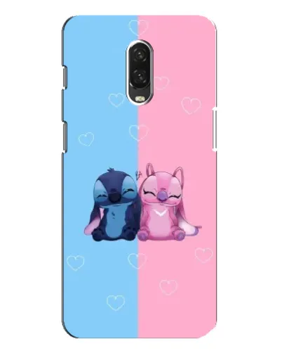 Чехол для OnePlus 6T с картинкой «Stitch и Angel Love»