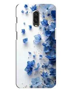 Чохол для OnePlus 6T з картинкою «Блакитний квітковий каскад»