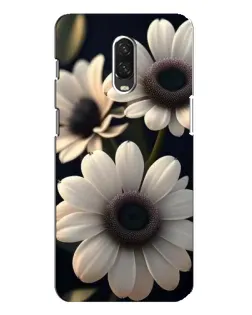 Чохол для OnePlus 6T з картинкою «Білі маргаритки макро»