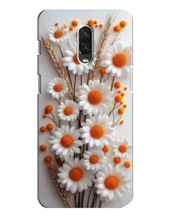 Чохол для OnePlus 6T з картинкою «Білі сухоцвіти»