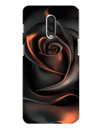Чохол для OnePlus 6T з картинкою «Шовкова чорна троянда»