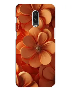 Чохол для OnePlus 6T з картинкою «Помаранчева макро квітка»