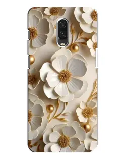 Чохол для OnePlus 6T з картинкою «Білі паперові квіти»