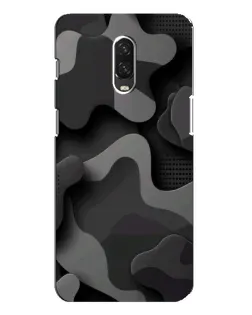 Чохол для OnePlus 6T з картинкою «Темний абстрактний камуфляж»