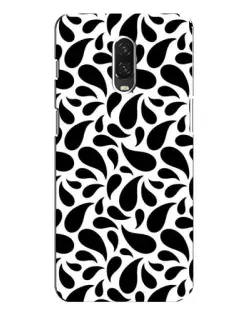 Чохол для OnePlus 6T з картинкою «Контрастні чорні краплі»