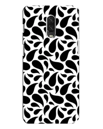 Чохол для OnePlus 6T з картинкою «Контрастні чорні краплі»