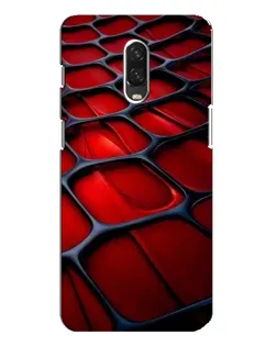 Чохол для OnePlus 6T з картинкою «Червона глянцева сітка»