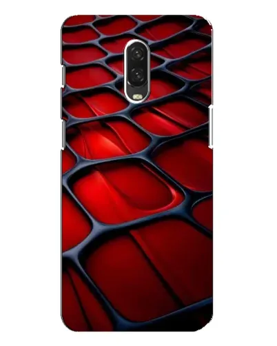 Чохол для OnePlus 6T з картинкою «Червона глянцева сітка»