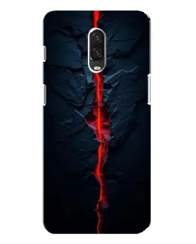 Чохол для OnePlus 6T з картинкою «Червона лавова тріщина»