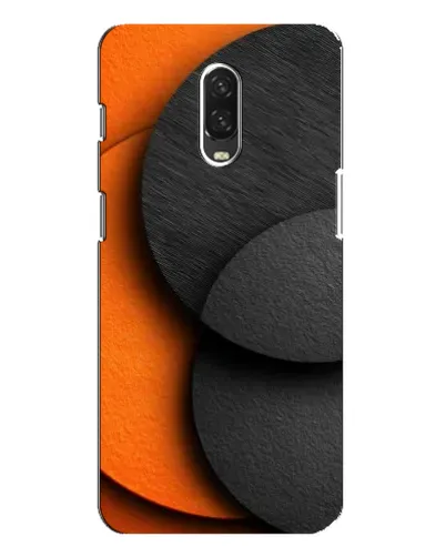 Чохол для OnePlus 6T з картинкою «Геометрія помаранчевих кіл»