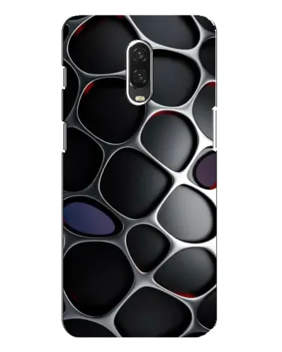 Чохол для OnePlus 6T з картинкою «Об'ємна темна решітка»
