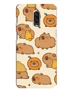 Чехол для OnePlus 6T с картинкой «Капибары с апельсинами»