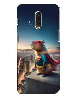 Чехол для OnePlus 6T с картинкой «Капи-мен супергерой»