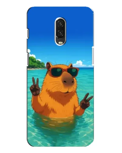 Чехол для OnePlus 6T с картинкой «Морская капибара» Чехол для OnePlus 6T с картинкой «Морская капибара»