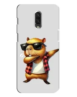 Чехол для OnePlus 6T с картинкой «Капибара рэпер даб»