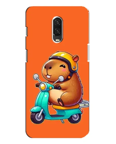 Чехол для OnePlus 6T с картинкой «Капибара на скутере» Чехол для OnePlus 6T с картинкой «Капибара на скутере»
