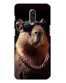 Чехол для OnePlus 6T с картинкой «Капибара золотая цепь»