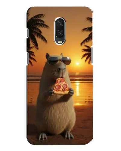 Чехол для OnePlus 6T с картинкой «Капибара с пиццей» Чехол для OnePlus 6T с картинкой «Капибара с пиццей»