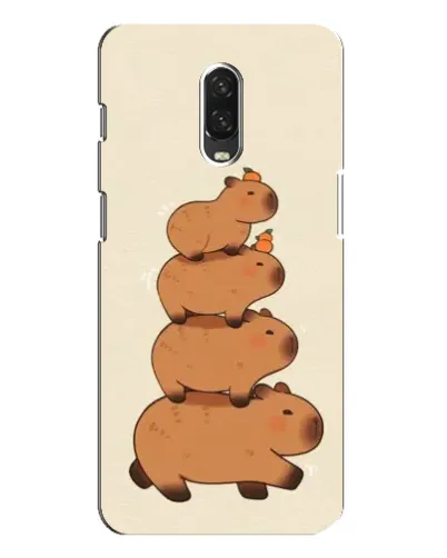 Чехол для OnePlus 6T с картинкой «Башня из капибар» Чехол для OnePlus 6T с картинкой «Башня из капибар»