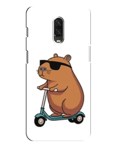 Чехол для OnePlus 6T с картинкой «Капибара на самокате» Чехол для OnePlus 6T с картинкой «Капибара на самокате»