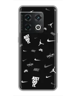 Чохол для OnePlus 10 Pro з картинкою «Nike Black Pattern»