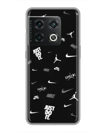 Чохол для OnePlus 10 Pro з картинкою «Nike Black Pattern» Чохол для OnePlus 10 Pro з картинкою «Nike Black Pattern»