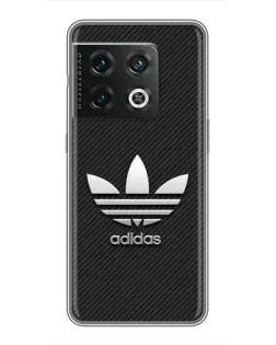 Чохол для OnePlus 10 Pro з картинкою «Adidas Карбонова текстура»
