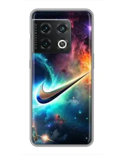 Чохол для OnePlus 10 Pro з картинкою «Космічний Nike Swoosh»