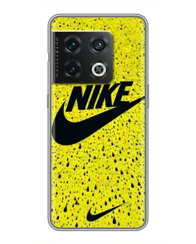Чохол для OnePlus 10 Pro з картинкою «Жовтий текстурний Nike»